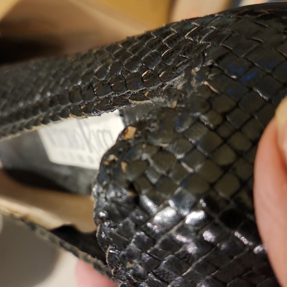 ⭐️HP⭐️VINTAGE Vittorio Ricci Studio, 8½ black woven leather upper #1086 - Picture 7 of 8